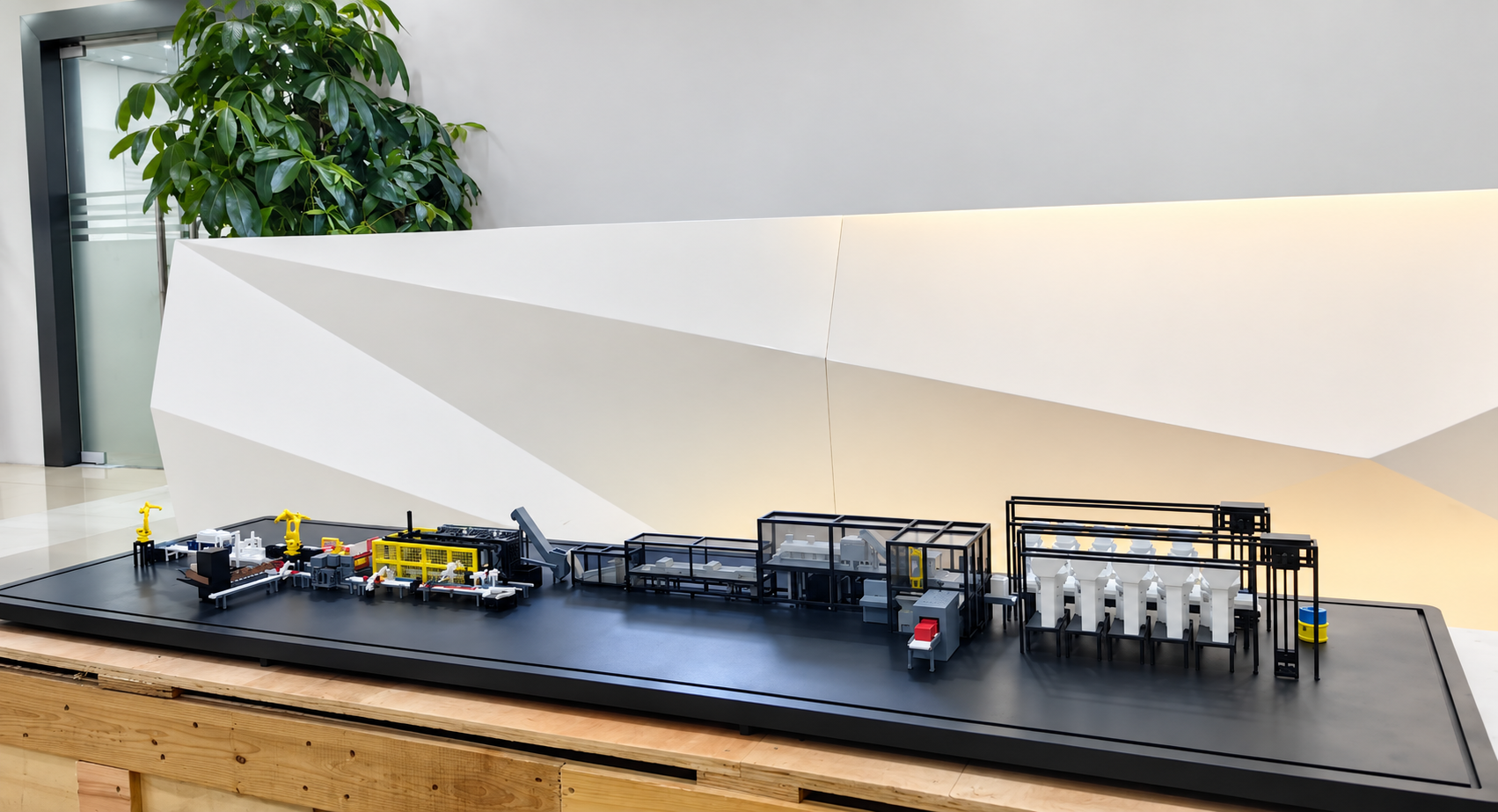 Miniature industrial production line exhibition model made by Huanya Model Technology